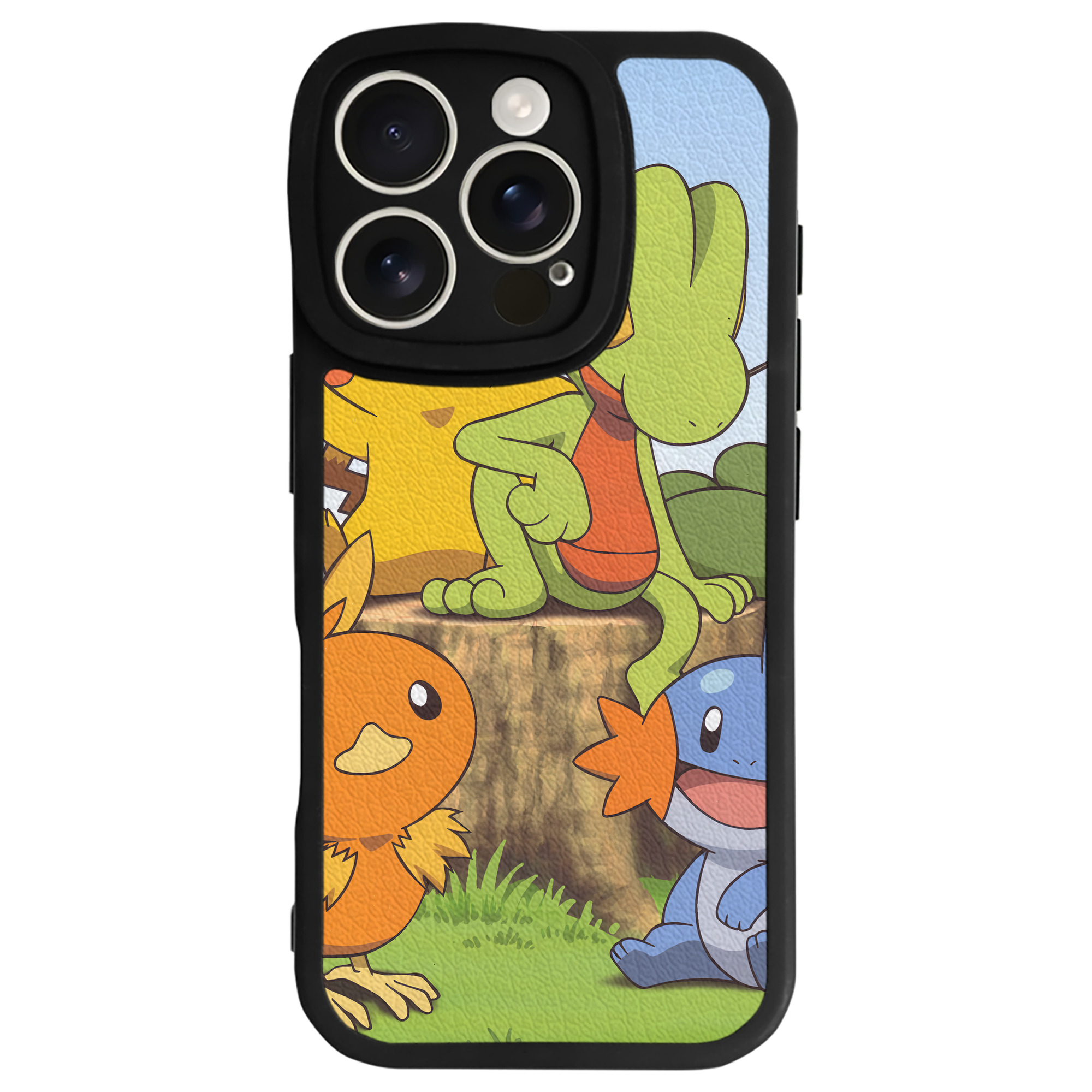 （画像用） ポケットモンスター Pokémon 【iPhone 16シリーズ対応】シリコンスマホケース（レザー調） 材質：シリコン